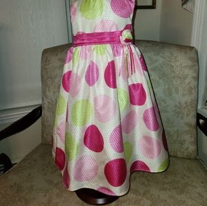 Girls size 6X multi color glitter dress